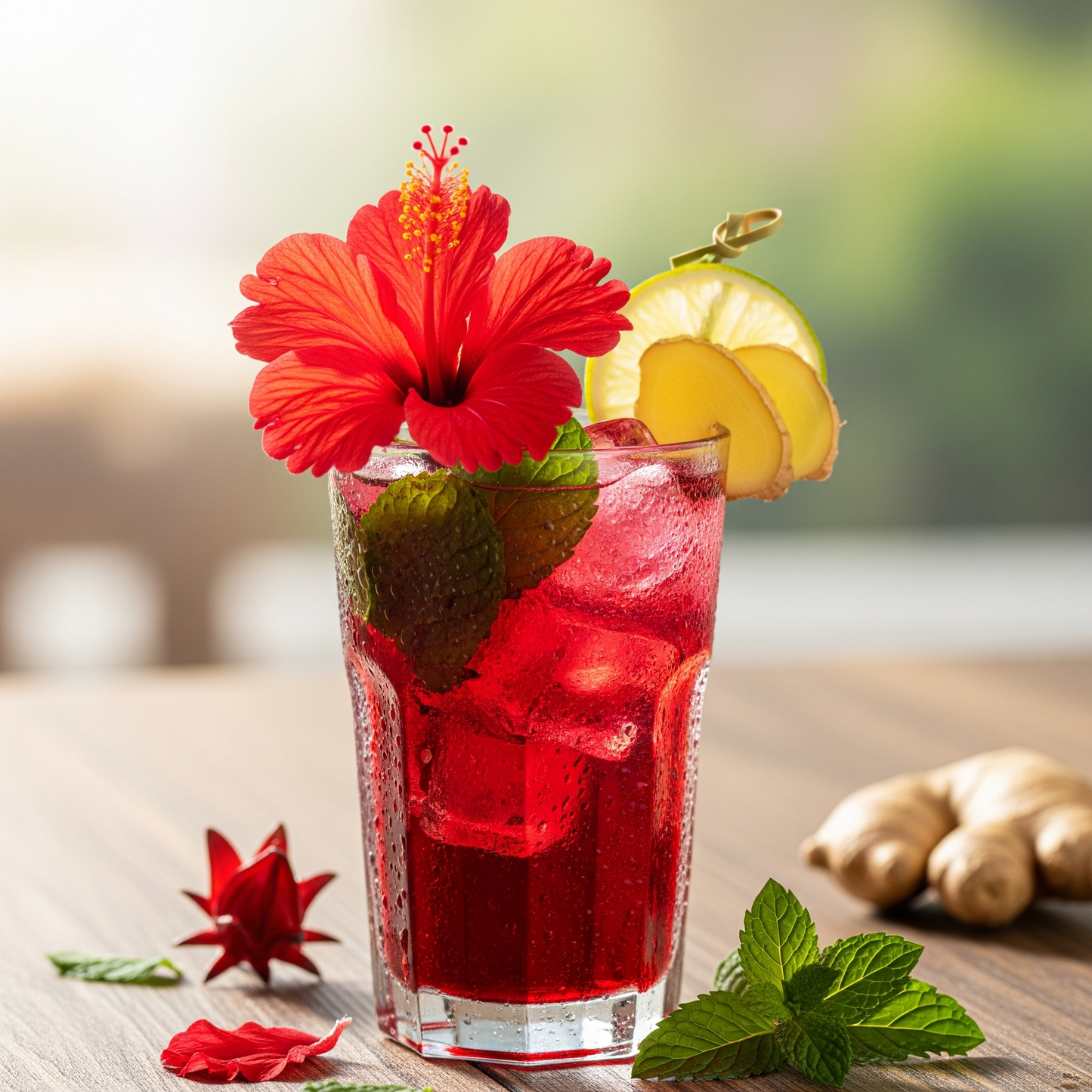 Hibiscus Ginger Mint Cooler Recipe: Refreshing Herbal Tea with Health Benefits
