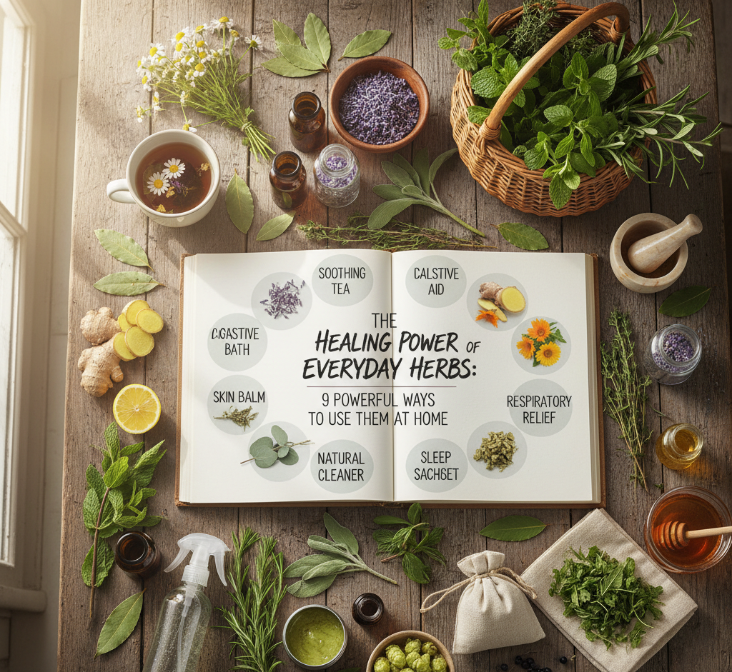 The Healing Power of Everyday Herbs: 9 Powerful Ways to Use Them at Home