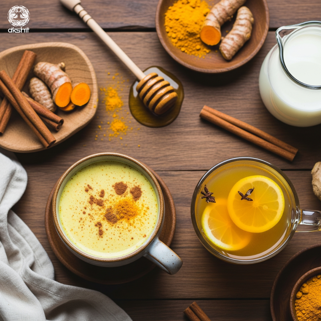 Golden milk vs turmeric tea – comparison of turmeric drinks with health benefits.