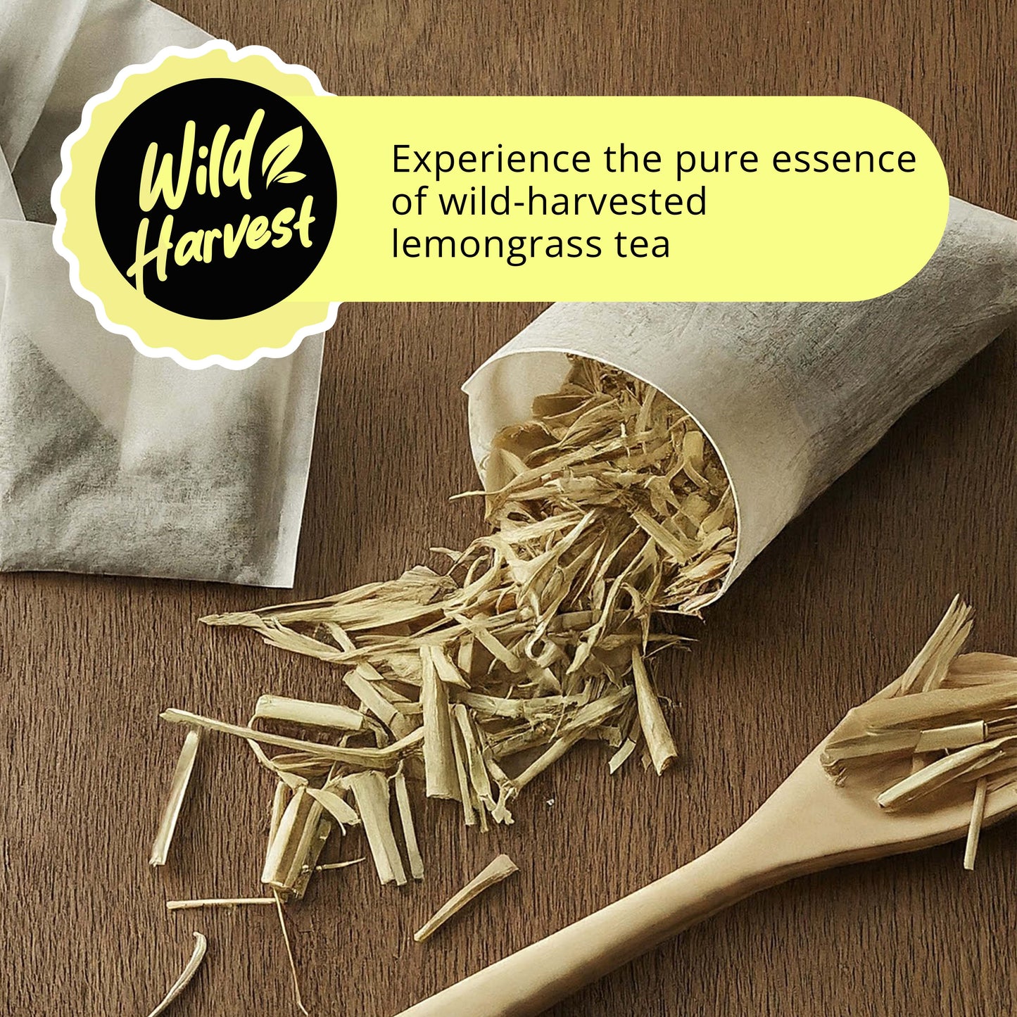 Wild harvest : Experience the pure essence of wild-harvested lemongrass tea
