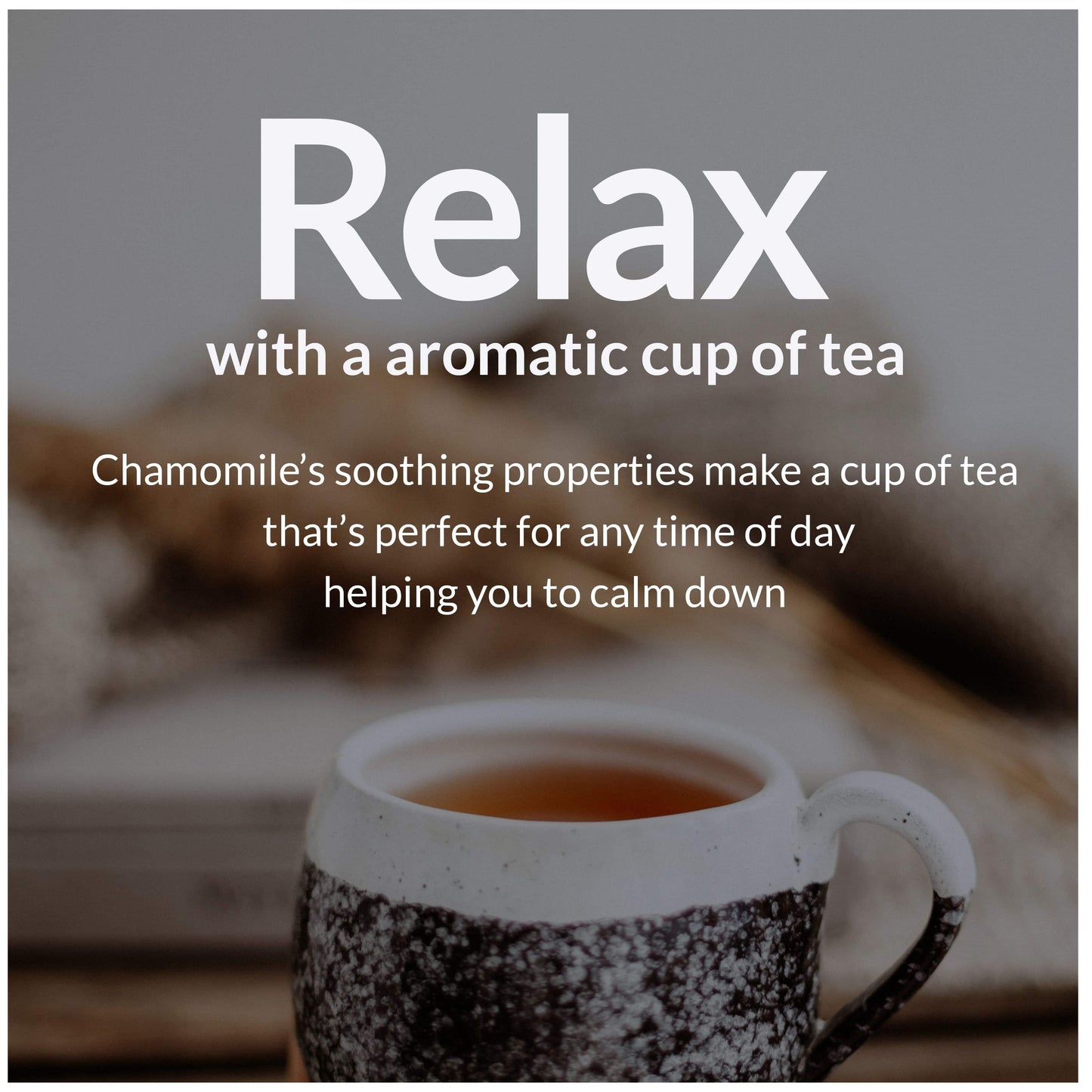 Akshit Chamomile flower Tea Bags | Non GMO I Vegan I Gluten Free I Detox Tea I 75 Tea Bags
Relax with a aromatic cup of tea. 
Chamomile's soothing properties make a cup of tea that's perfect for any time of day helping you to calm down
