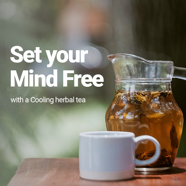 Anti stress Tea Sets your mind free with a cool herbal tea.. Remedies like Holy basil (tulsi ) , lemongrass leaves that can achieve the mind blowing calmness