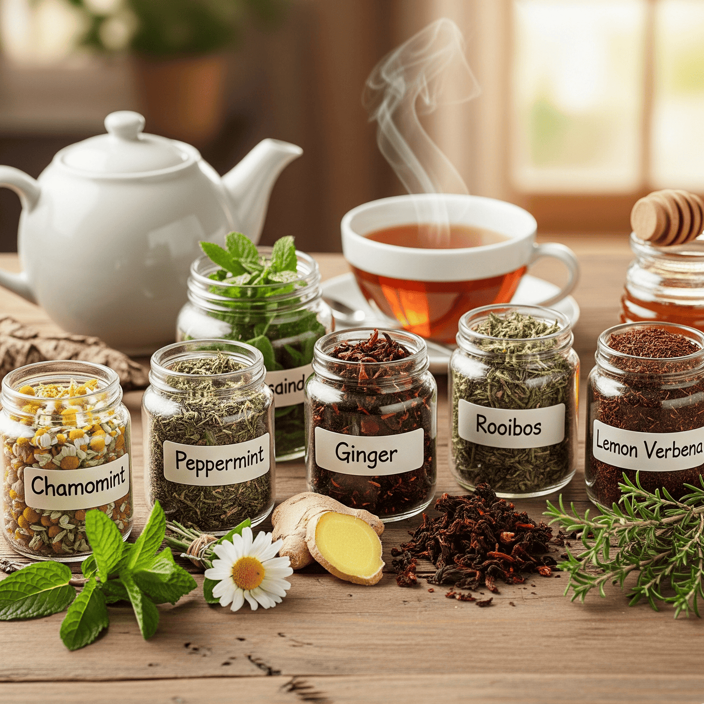 The Process of Herbal Tea Brewing