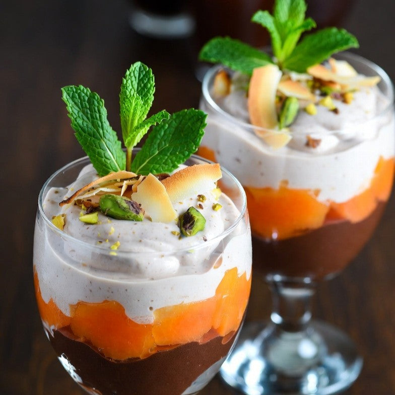 Vegan Papaya Tofu Mousse (Creamy Dairy-Free Dessert)