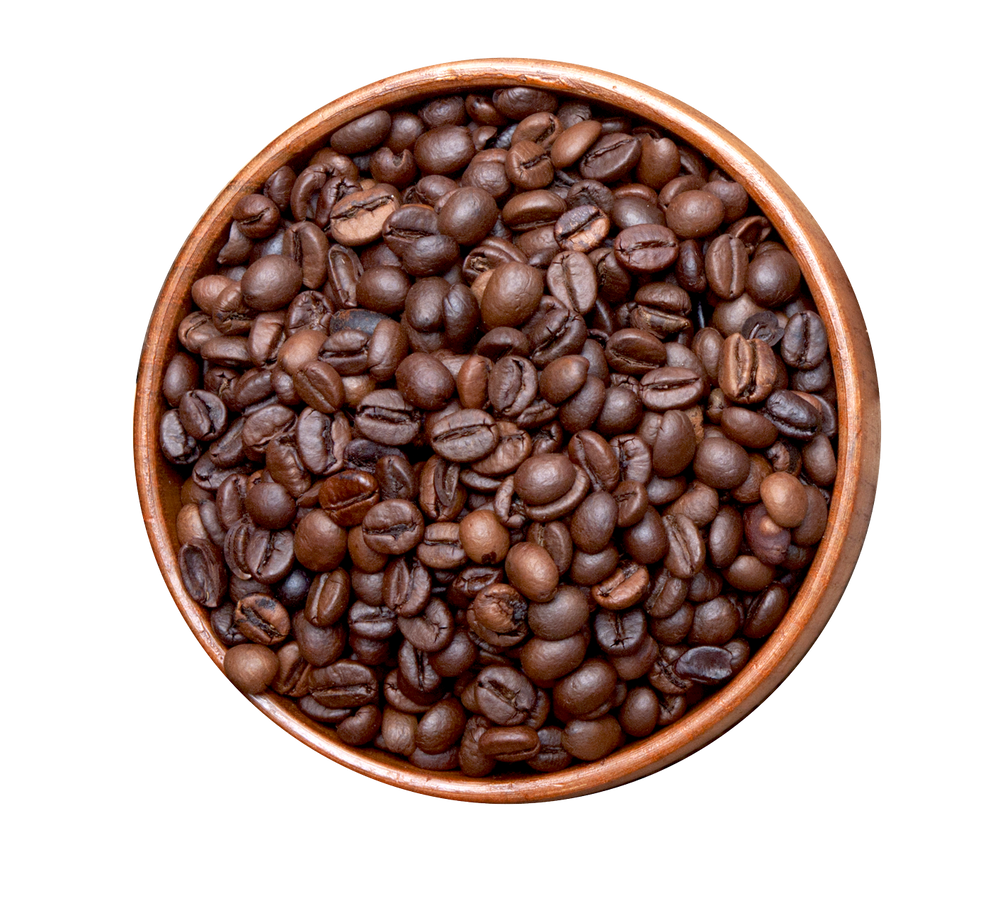 dark roasted coffee beans