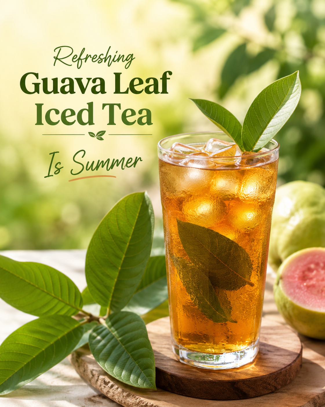 Refreshing Guava Leaf Iced Tea Recipe | Akshar Herbs