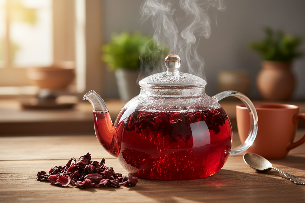 Premium Hibiscus Flower Tea | Hot or Cold Herbal Brew