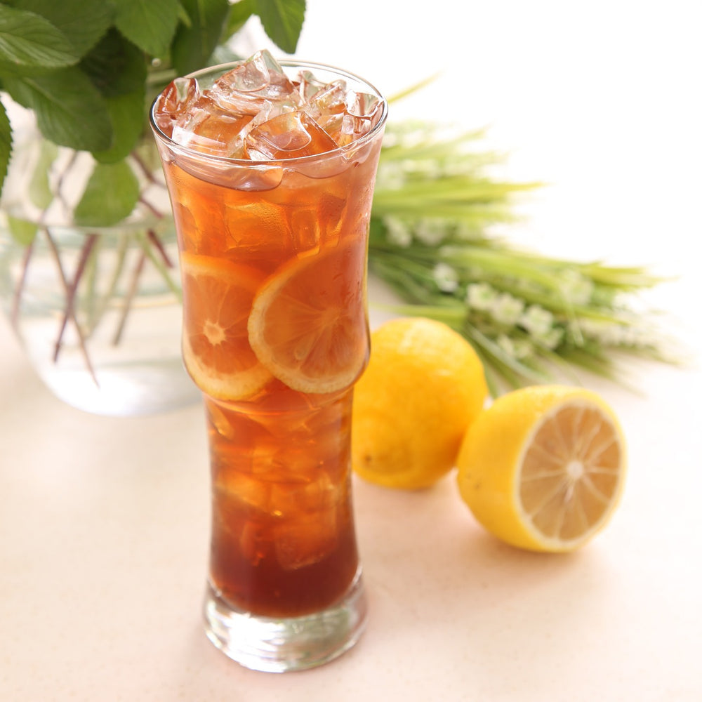 Fresh Iced lemongrass tea.