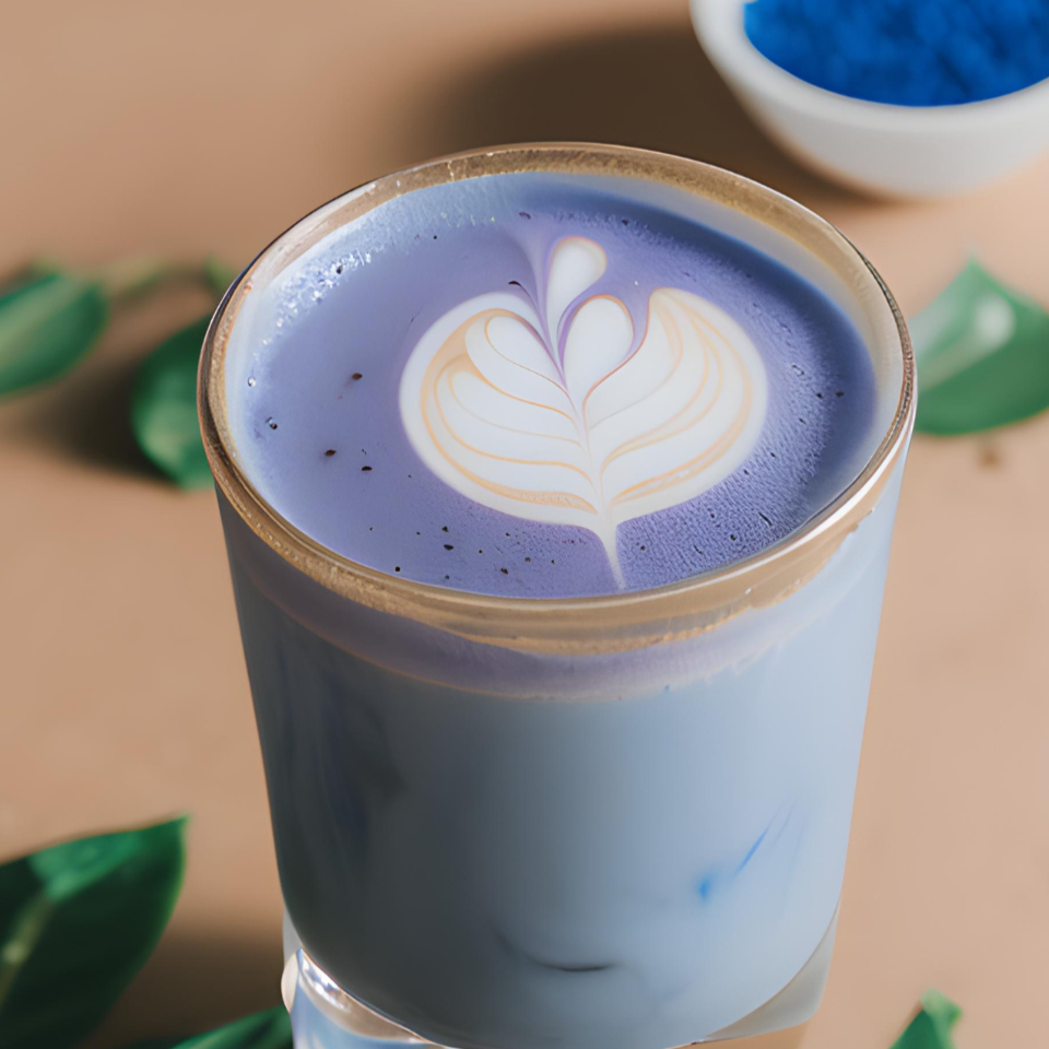 Iced Butterfly Pea Flower Latte: A Unique and Refreshing Beverage