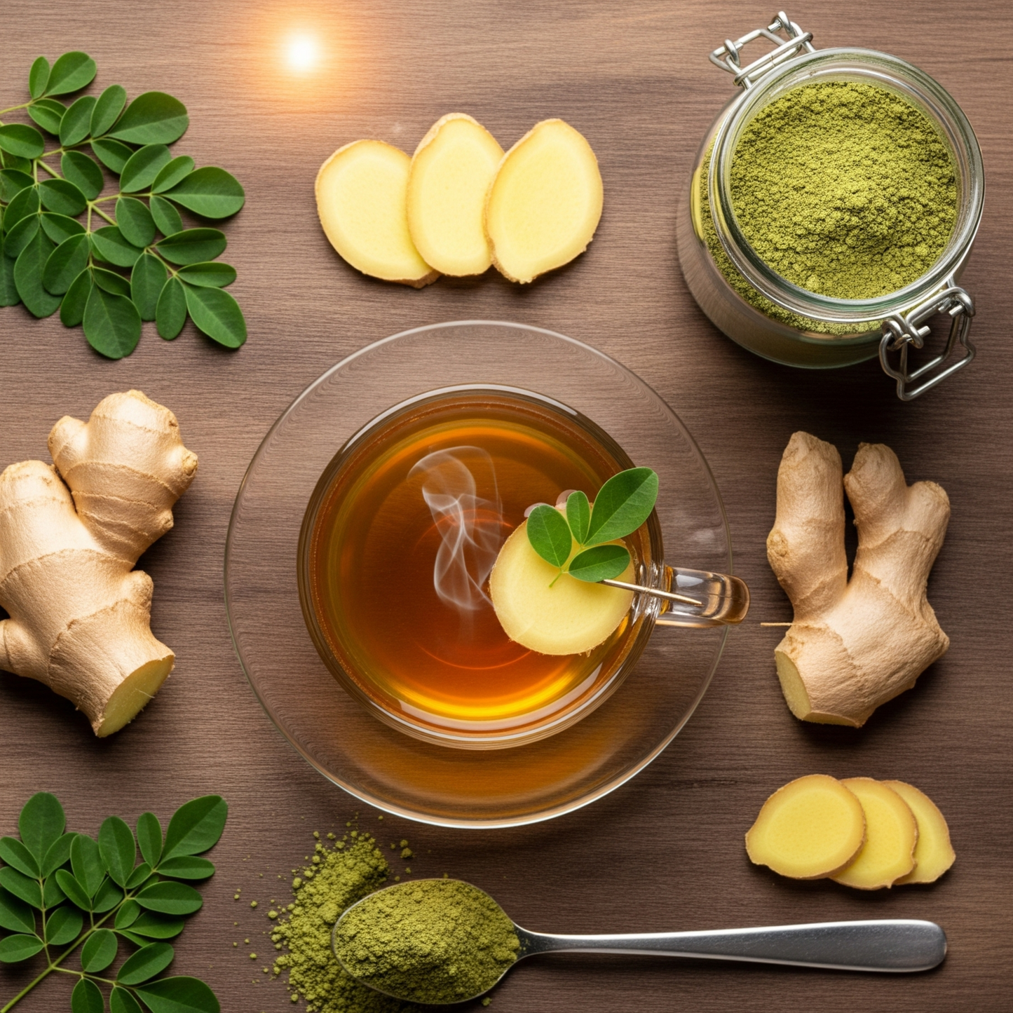 Moringa Leaf & Ginger Wellness Tea Recipe – Nature’s Energy Booster in 7 Steps