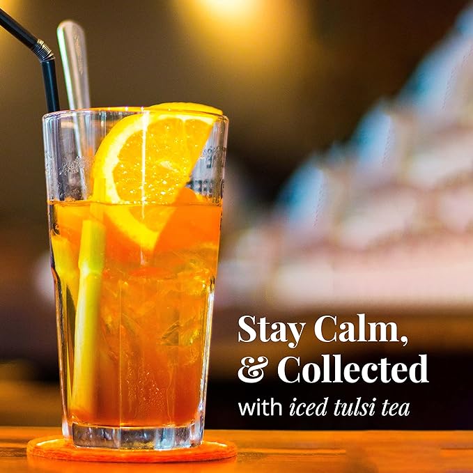 
                  
                    Stay calm, & collected with iced tulsi tea
                  
                