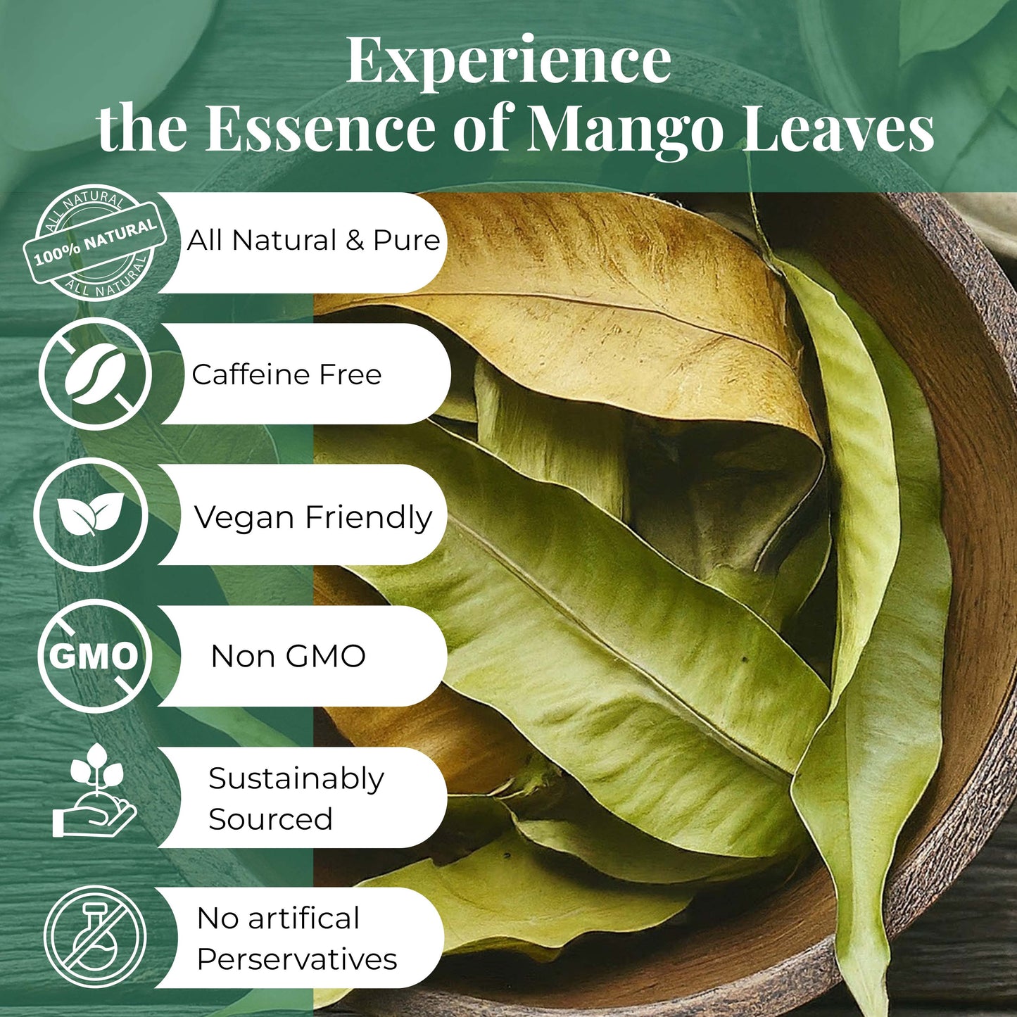 the essence of mango leaves
