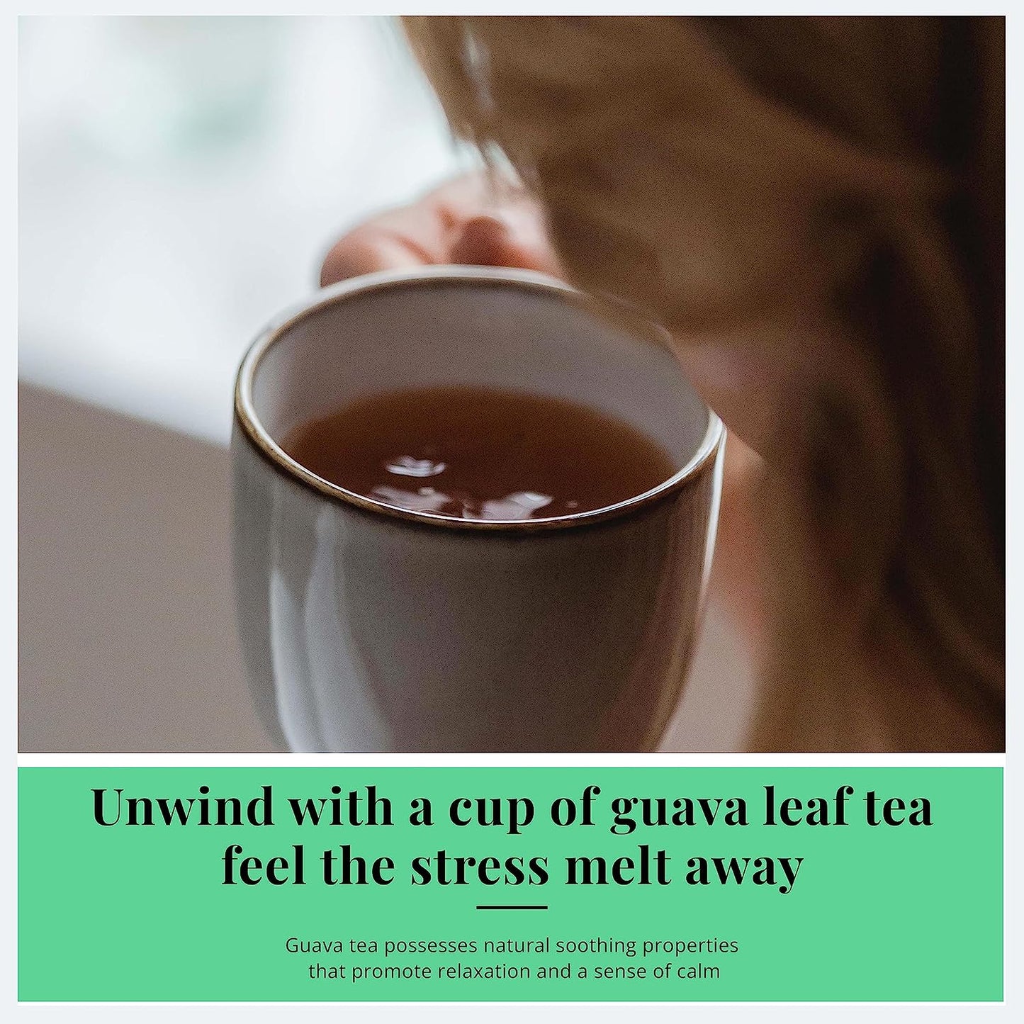 
                  
                    75 Organic Guava Leaf Tea Bags, Pure Guava leaves, Te de Hojas de Guayaba, Loose Leaf Guava Herbal Tea. Guava Leaf Tea, Certified Organic (USDA),  No Sugar, No Caffeine, No Gluten, Vegan, Non-GMO
                  
                