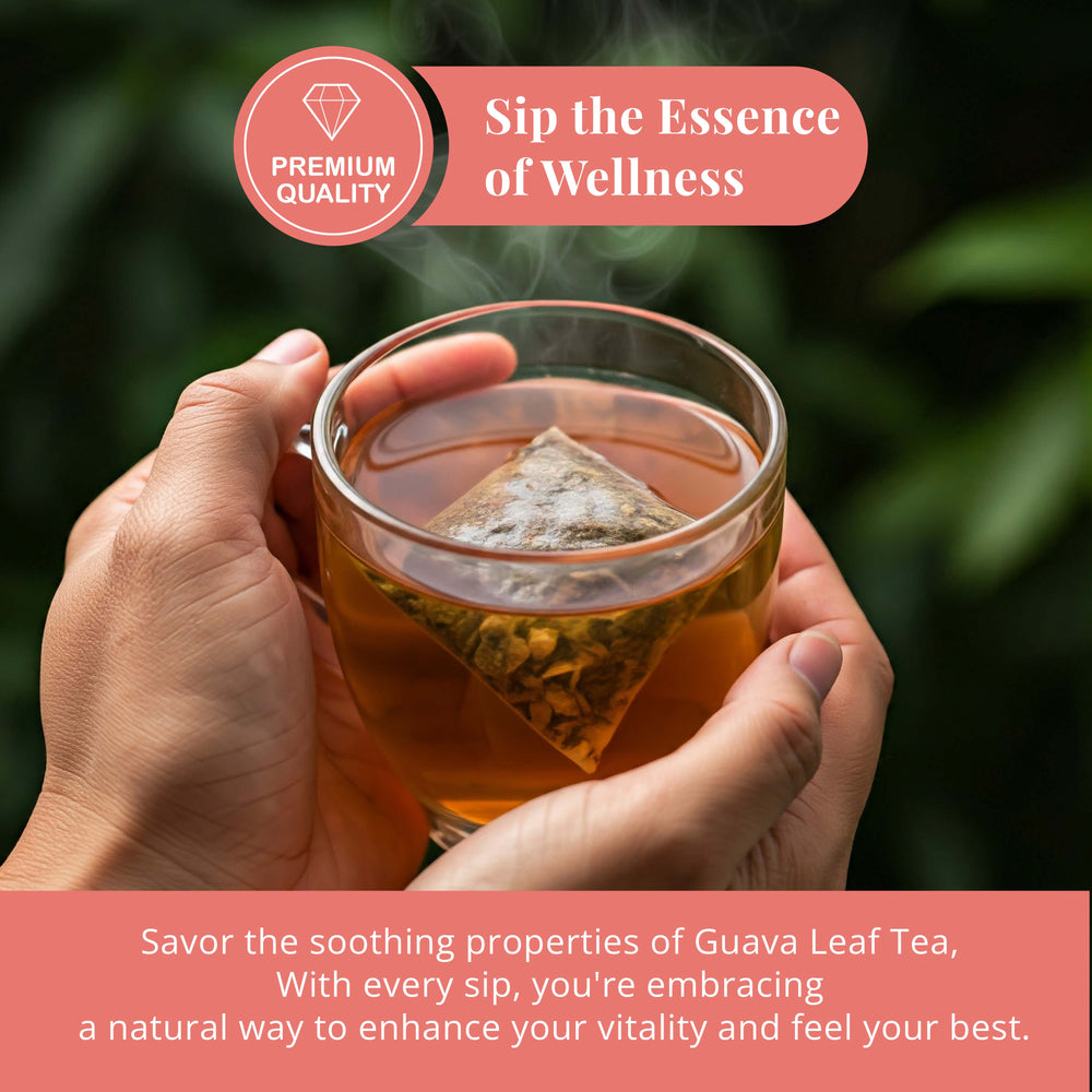 
                  
                    A cup of premium quality guava tea with tea bag
                  
                