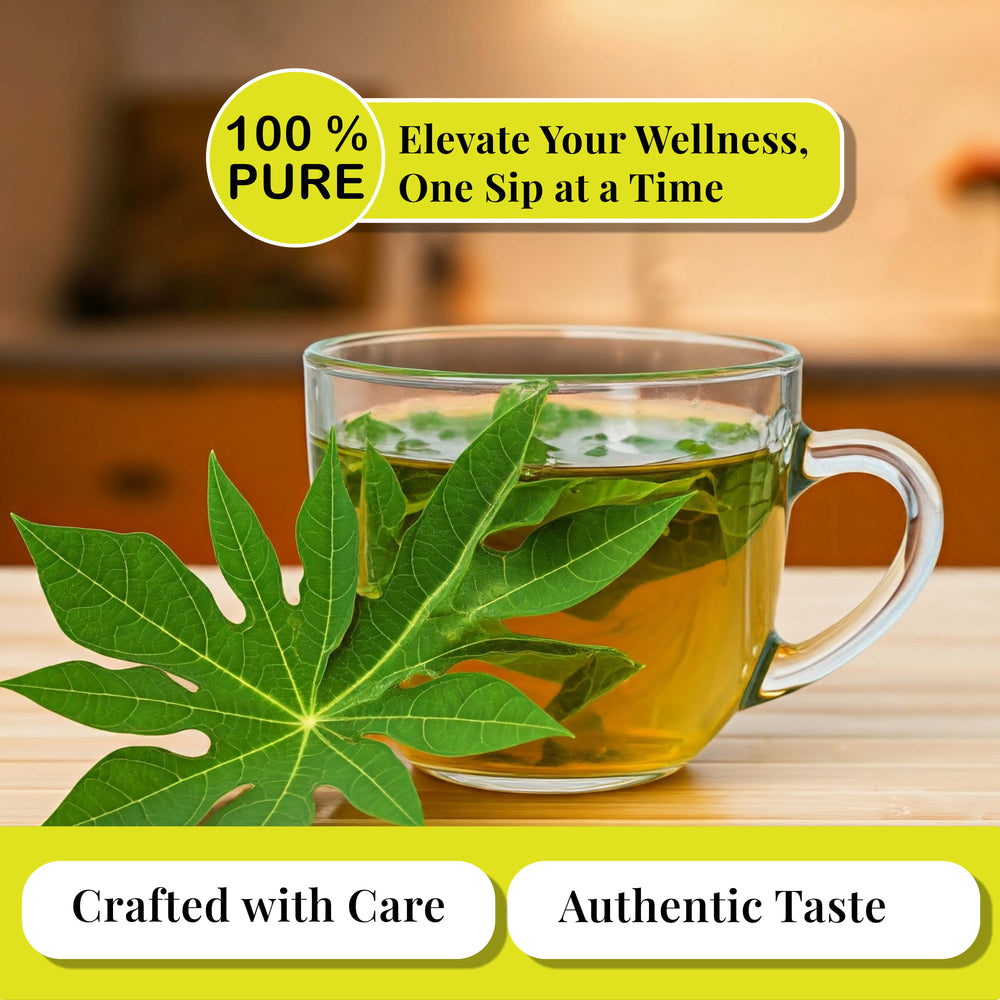 
                  
                    100% pure papaya leaf tea
                  
                