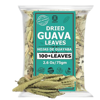 Akshit Dried Guava Leaves ( Hojas De Guayaba ) - 2.6 oz | Pure Guava Leaf for Tea | Feuilles de goyave | Caffeine free, Non GMO, Gluten-free, bio Akshit