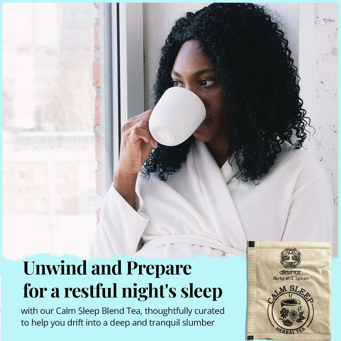 
                  
                    Unwind and prepare for a restful night's sleep with our calm sleep blend tea, thoughtfully curated to help you drift into a deep and tranquil slumber
                  
                