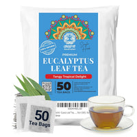 Akshit Eucalyptus Tea Bags - 50 Count, From Pure Eucalyptus Leaves - Perfect for Relaxation
