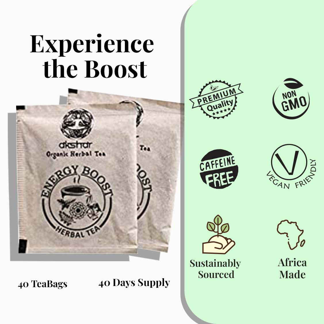 Akshit energy boost tea bags