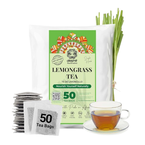 50 Lemongrass Tea Bags, Te De Limon, 100% Natural, Premium Lemon Grass Tea, Relaxing & Calming, Non-GMO, Caffeine-Free. by Akshit.