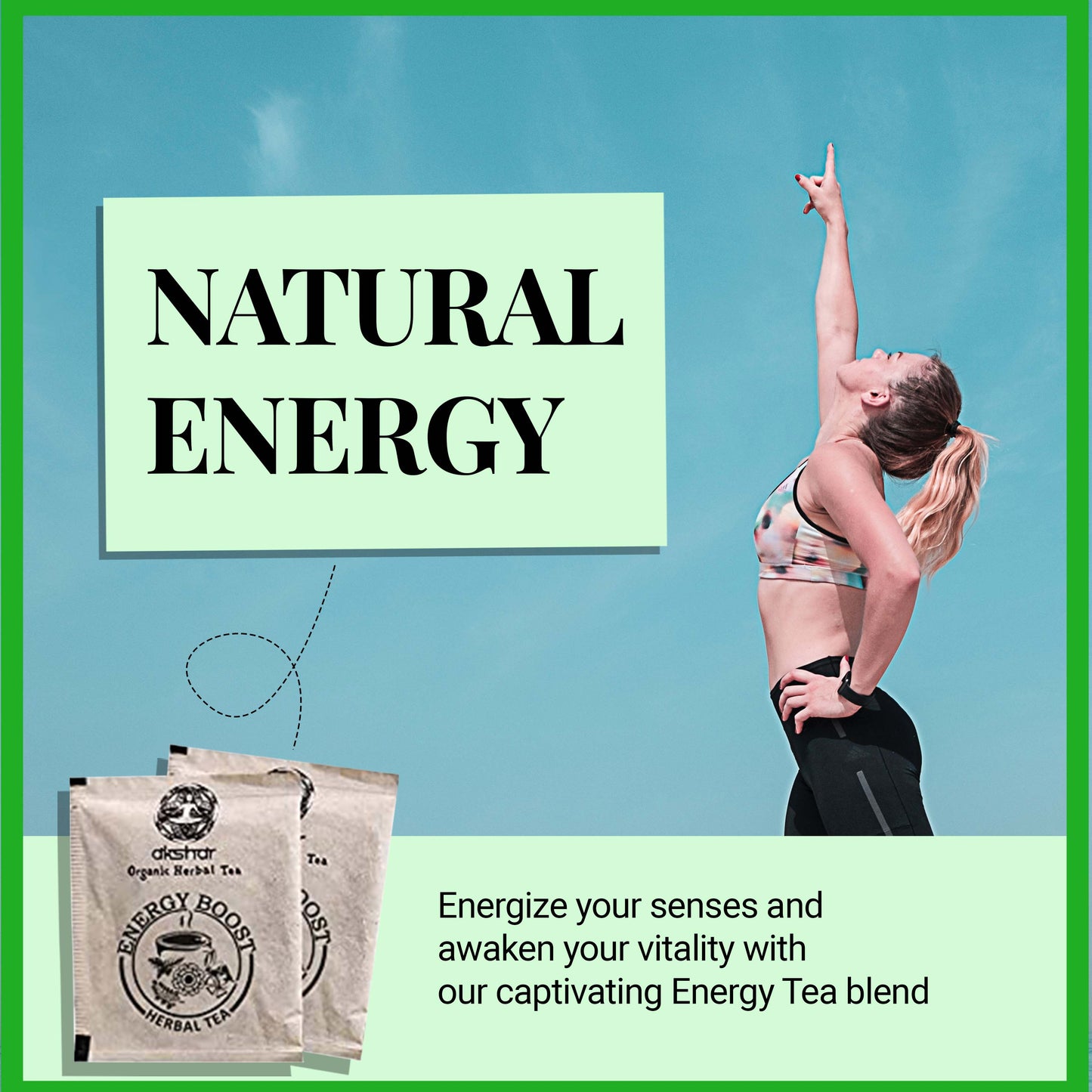 
                  
                    Akshit Organic Energy Boost Tea with Moringa, Hibiscus, Peppermint & Marigold (Calendula) I An Energy & Mood Booster I Caffeine Free I NON-GMO I USDA Certified I 40 Herbal Tea Bags [Pack of 2]
                  
                