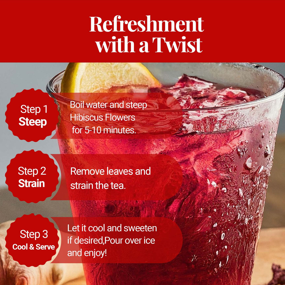 
                  
                    A glass of iced hibiscus tea 
                  
                