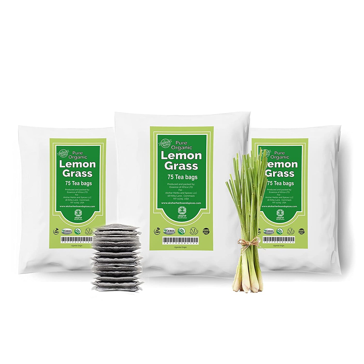 
                  
                    Akshit Organic Lemongrass 75 Tea Bags | Indulge in the invigorating essence of Lemongrass plant tea with each sip. Our premium Lemongrass Tea bags offer a delightfully refreshing and aromatic experience that will awaken your senses and revitalize your day
                  
                