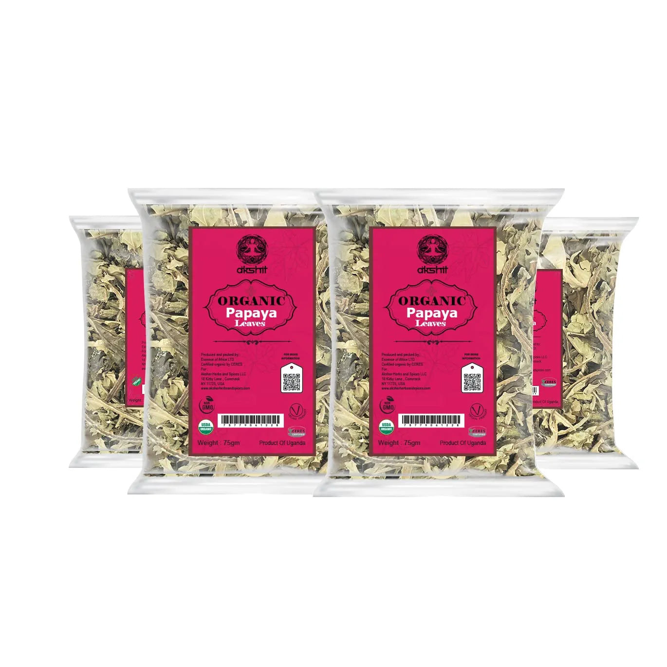
                  
                    Organic Papaya Leaves 2.4 oz I orgánico papaya hoja I Feuilles de papaye bio Akshit
                  
                