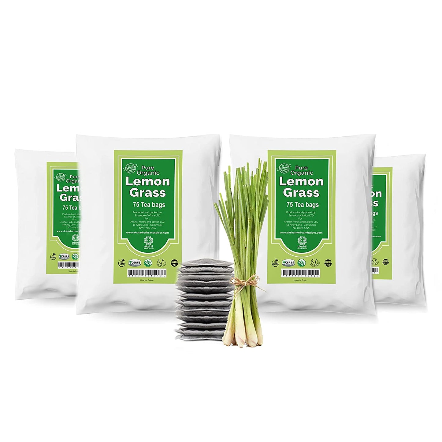 
                  
                    Akshit Organic Lemongrass 75 Tea Bags | Our Lemongrass Tea gets its delightful taste and flavor from the dried organic lemongrass leaves, perfectly ground and packed in eco-friendly tea bags without strings.
                  
                