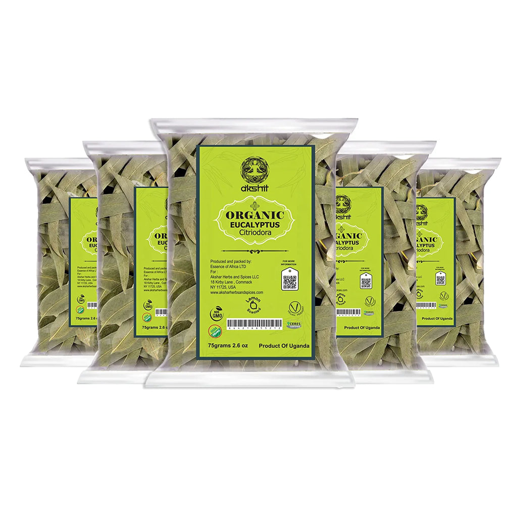 
                  
                    Akshit Organic Eucalyptus  Leaves |  Natural Leaf Tea | 2.6oz | Hojas De Euacalipto, Herbal Tea, Non-GMO, Caffeine Free
                  
                