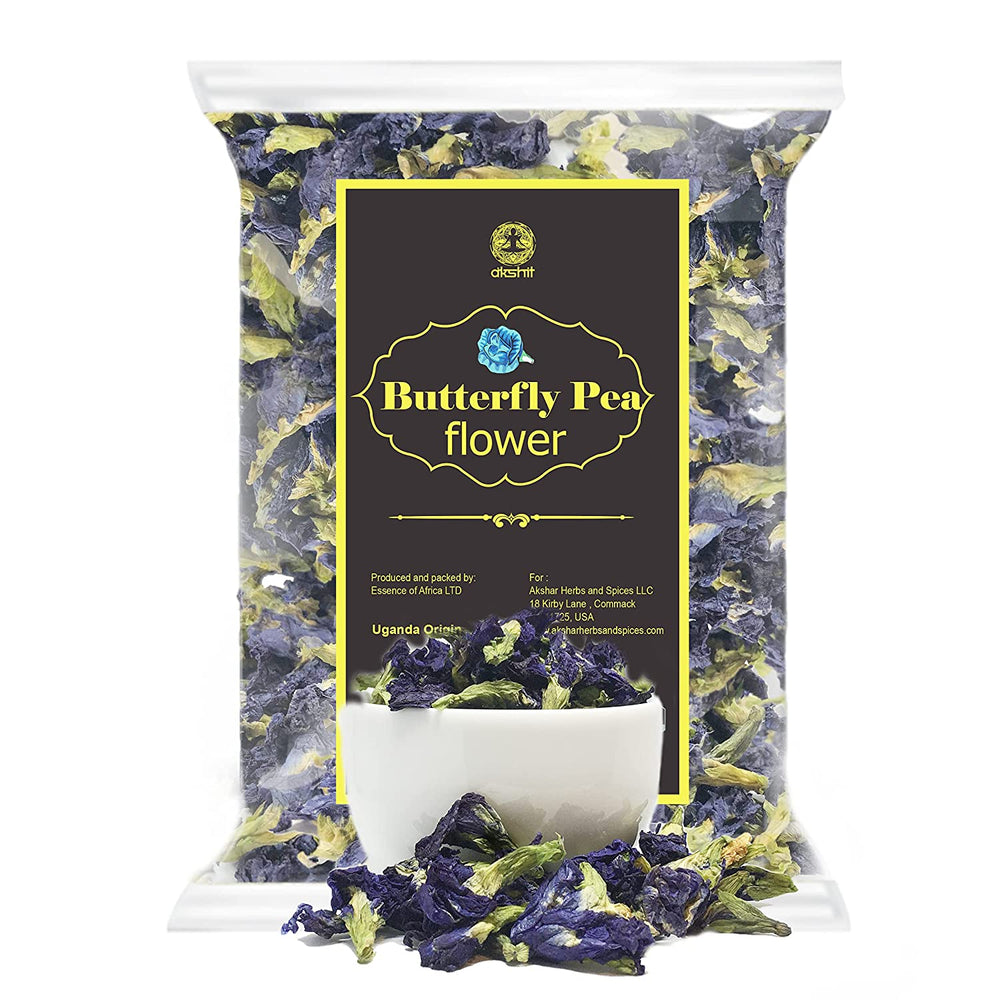 
                  
                    Akshit Organic  Butterfly Pea Flower| Butterfly Pea flower Tea| Clitoria Ternatea| 1.2 Oz | Freshest Herbal Tea| Caffeine-Free| Gluten Free| Non-GMO.
                  
                