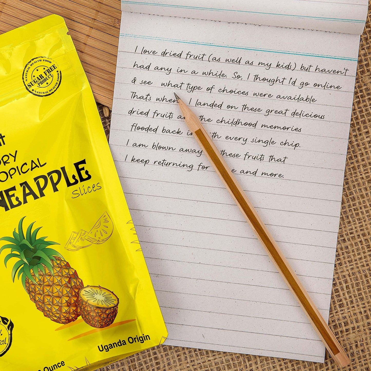 
                  
                    Dry Pineapple Slices | Organic Dried Pineapple Slices with No Sugar Added | Gluten Free | NON-GMO 3.6 oz (3 count )
                  
                