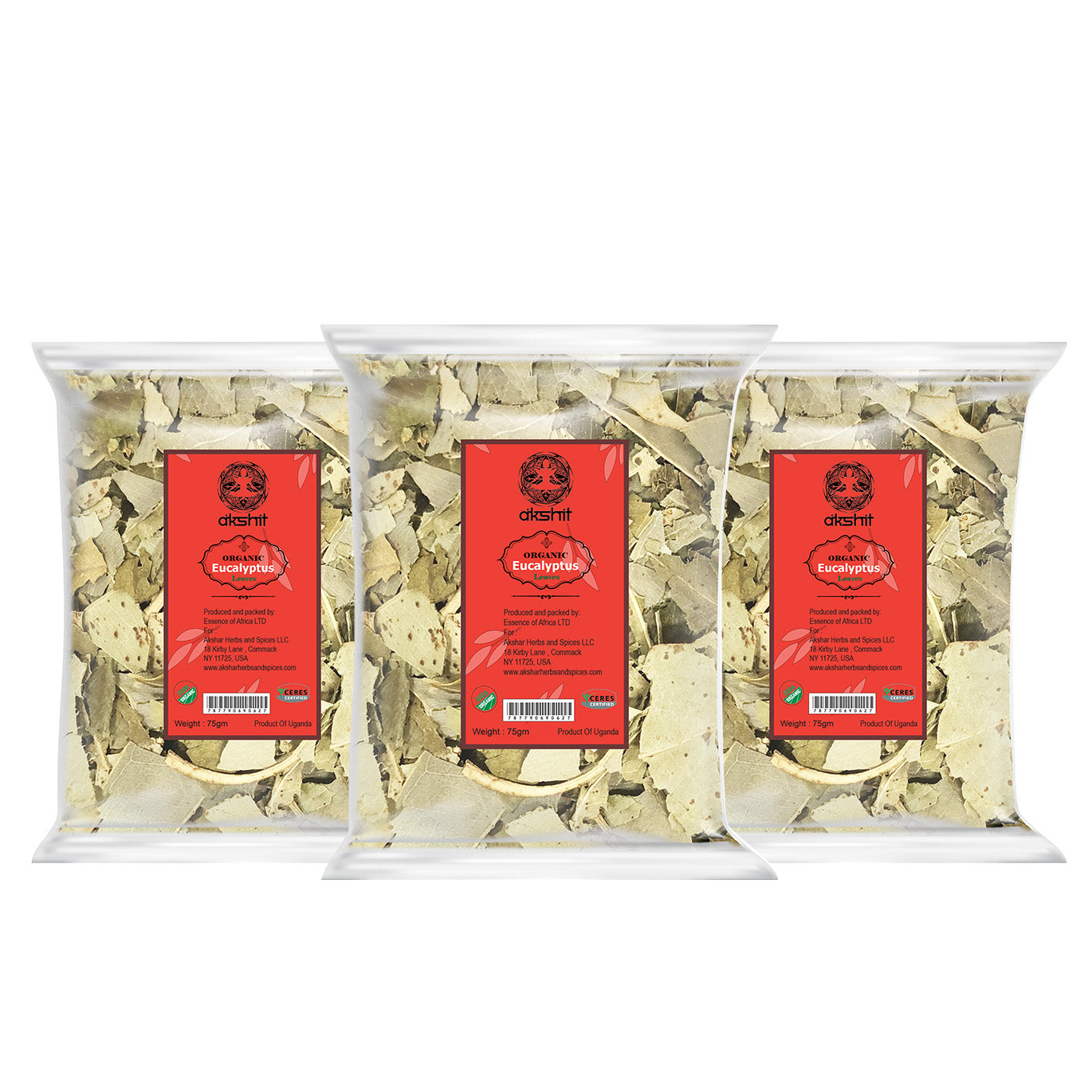 
                  
                    Akshit Whole Eucalyptus Organic Loose Leaf, Non-GMO, Vegan, Gluten-Free, pack of 3
                  
                