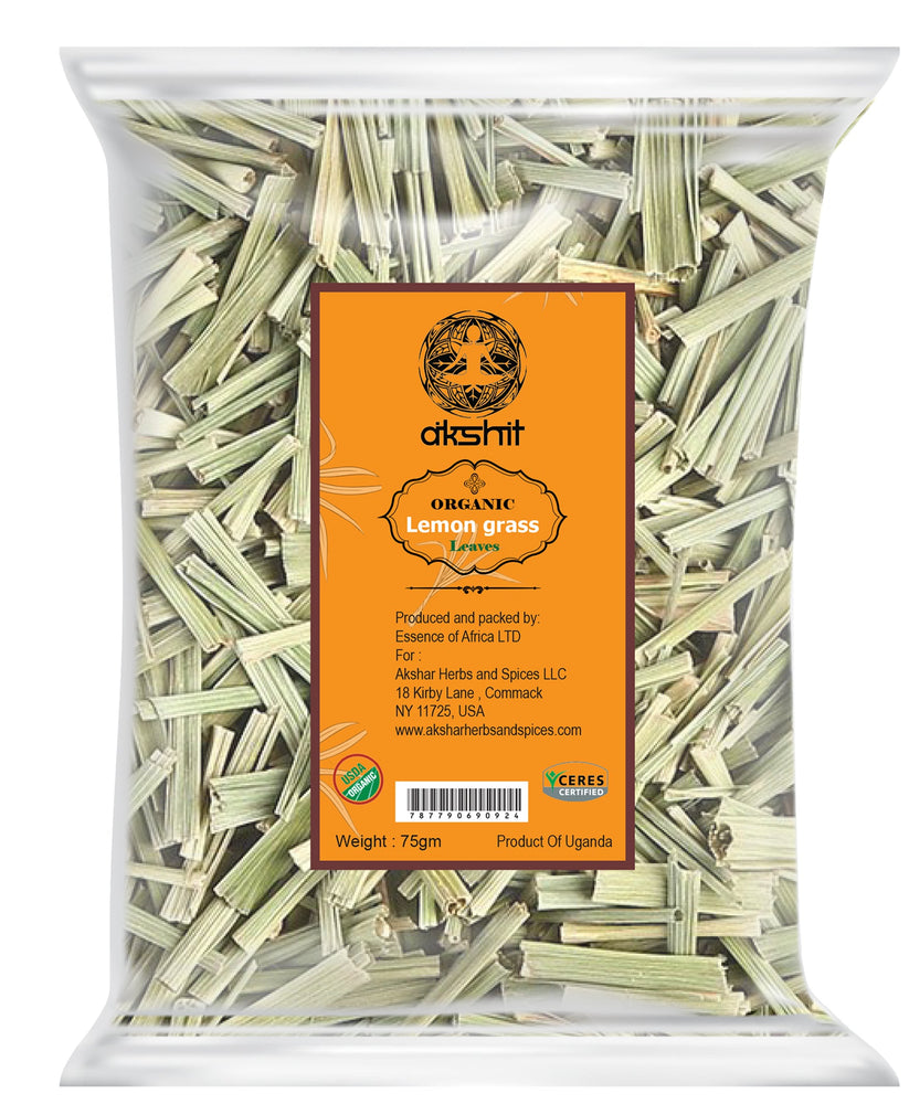 
                  
                    Akshit Organic Dry Green Lemongrass 2.4 oz I limón orgánico césped I Citronnelle Bio Akshit
                  
                