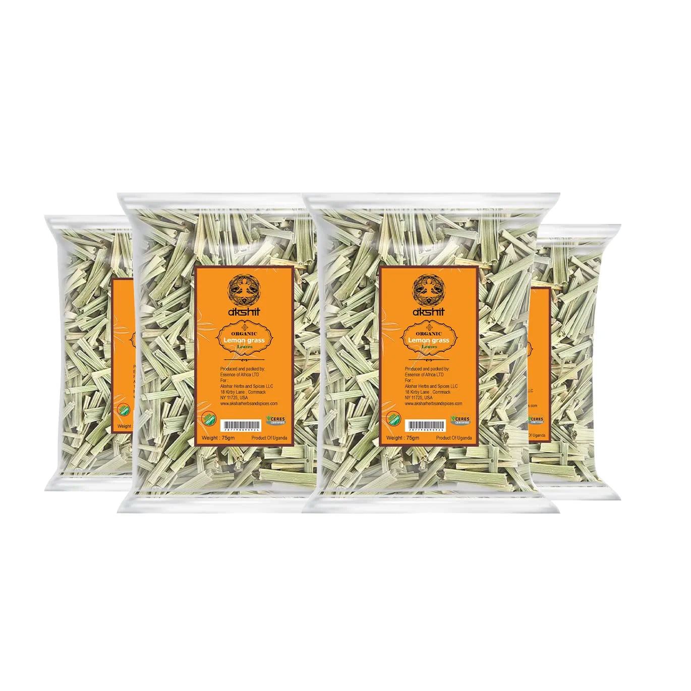 
                  
                    Akshit Organic Dry Green Lemongrass 2.4 oz I limón orgánico césped I Citronnelle Bio Akshit
                  
                
