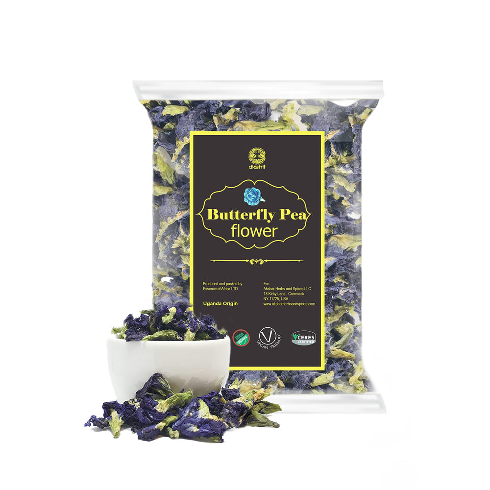 
                  
                    Dried Organic Butterfly pea Flower Tea | Clitoria | Blue tea | Flor de guisante de mariposa | fleur de pois papilon   Akshit Dried Organic Butterfly Pea Flowers | USDA Organic| 0.4 Oz I flor de guisante de mariposa I fleur de pois papillon
                  
                