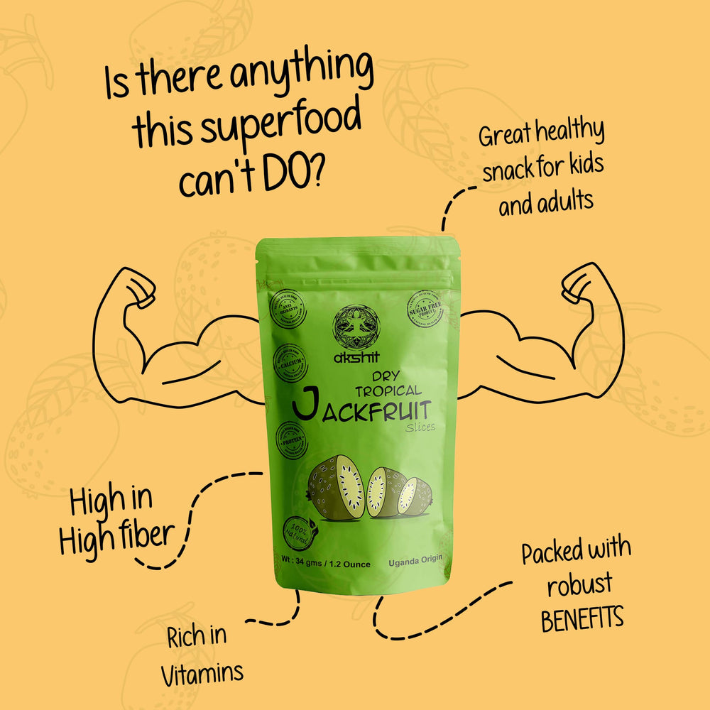 
                  
                    is there anything this superfood cant do, high fiber, rich vitamins, packed with robust benfits, great snacks for kids and adults, Organic Dried Jackfruit snack| Dry Jackfruit Chips| No Sugar Added| Gluten Free NON-GMO | 4.8 Oz (4 count)
                  
                