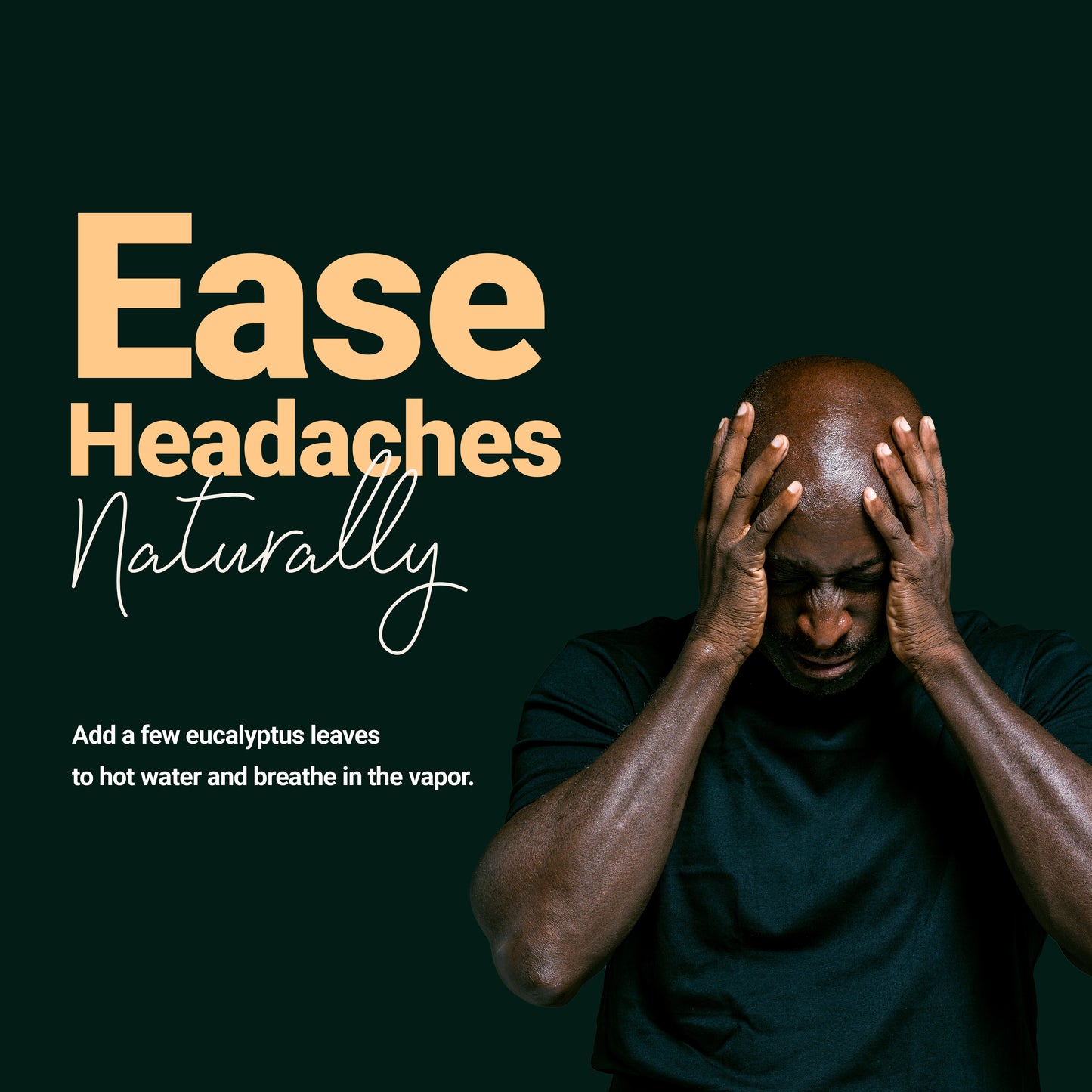 
                  
                    Ease headaches naturally : Add a few eucalyptus leaves to hot water and breathe in the vapor
                  
                