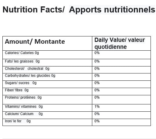 
                  
                    Herbal tea supplement nutrition facts 
                  
                