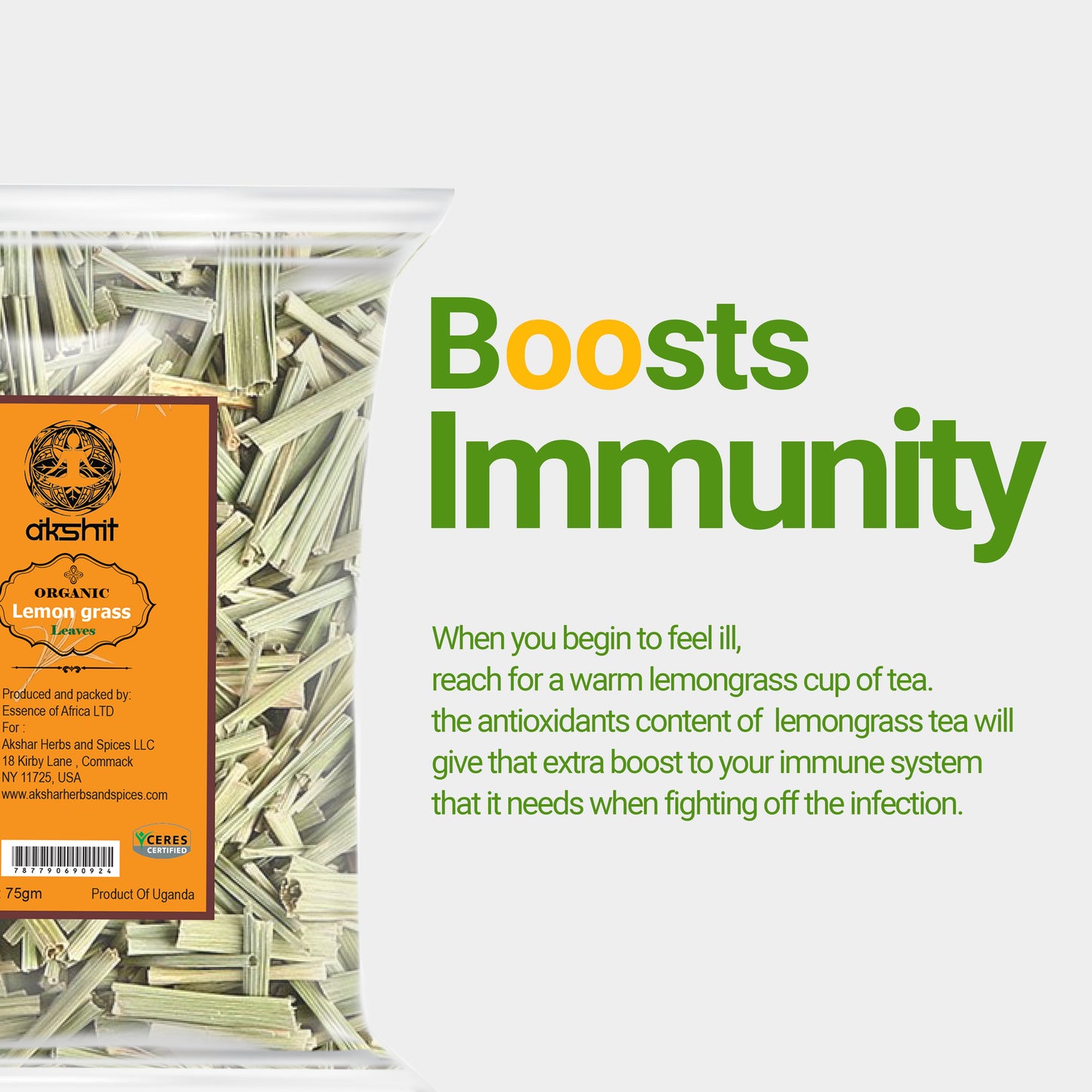 Lemongrass Boosts immunity: when you begin to feel ill, reach for a warm lemongrass cup of tea. the antioxidants content of lemongrass tea will give that extra boost to your immune system that it needs when fighting off the infection. on of the benefit of Lemongrass tea drink