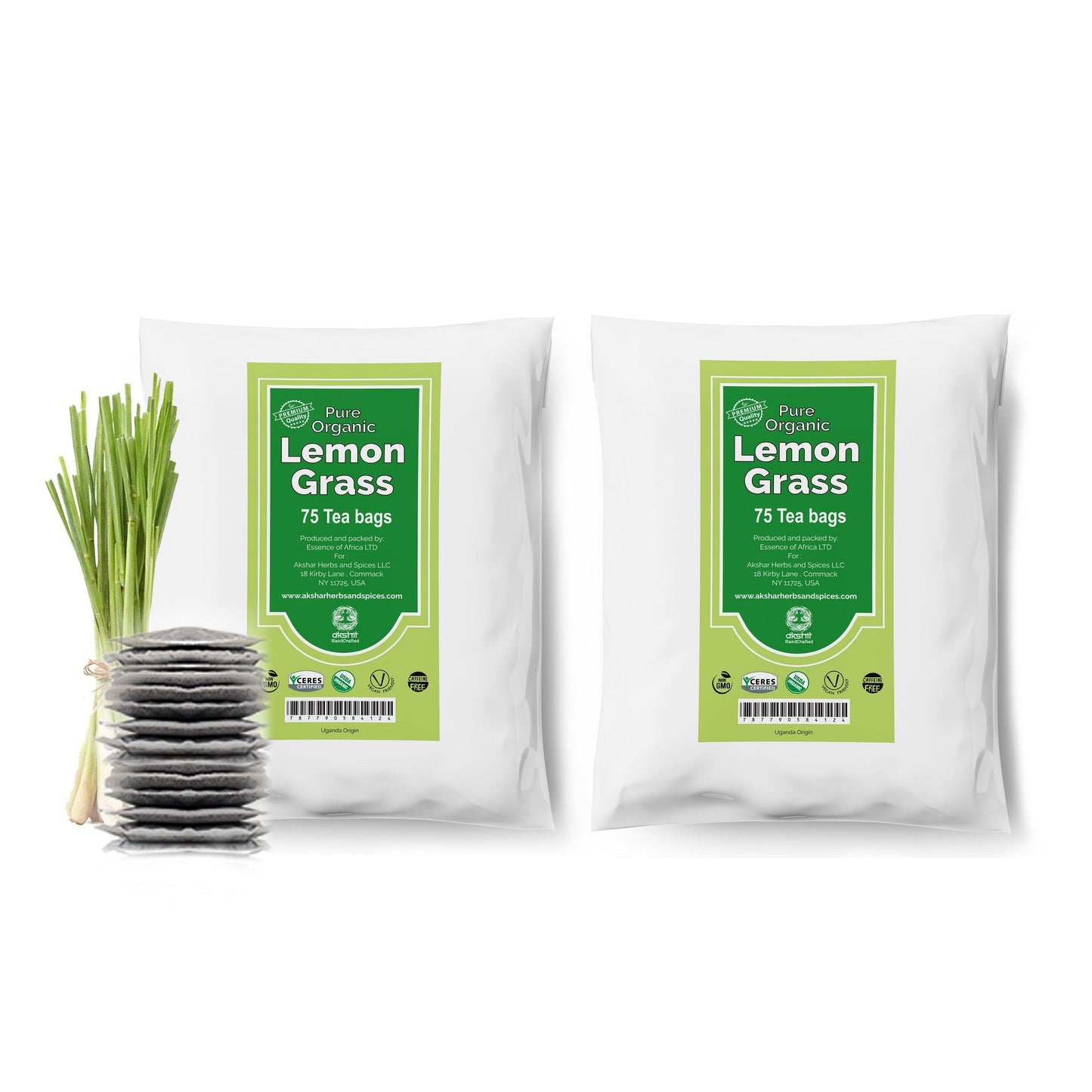 
                  
                    Akshit Organic Lemongrass Tea Bags-75Count, Premium Quality Lemongrass, Enjoy Hot or Iced, Lemongrass Herbal Tea, Calm Sleep Tea, Caffeine-Free, NON-GMO, & USDA Certified. (Pack of 1)
                  
                