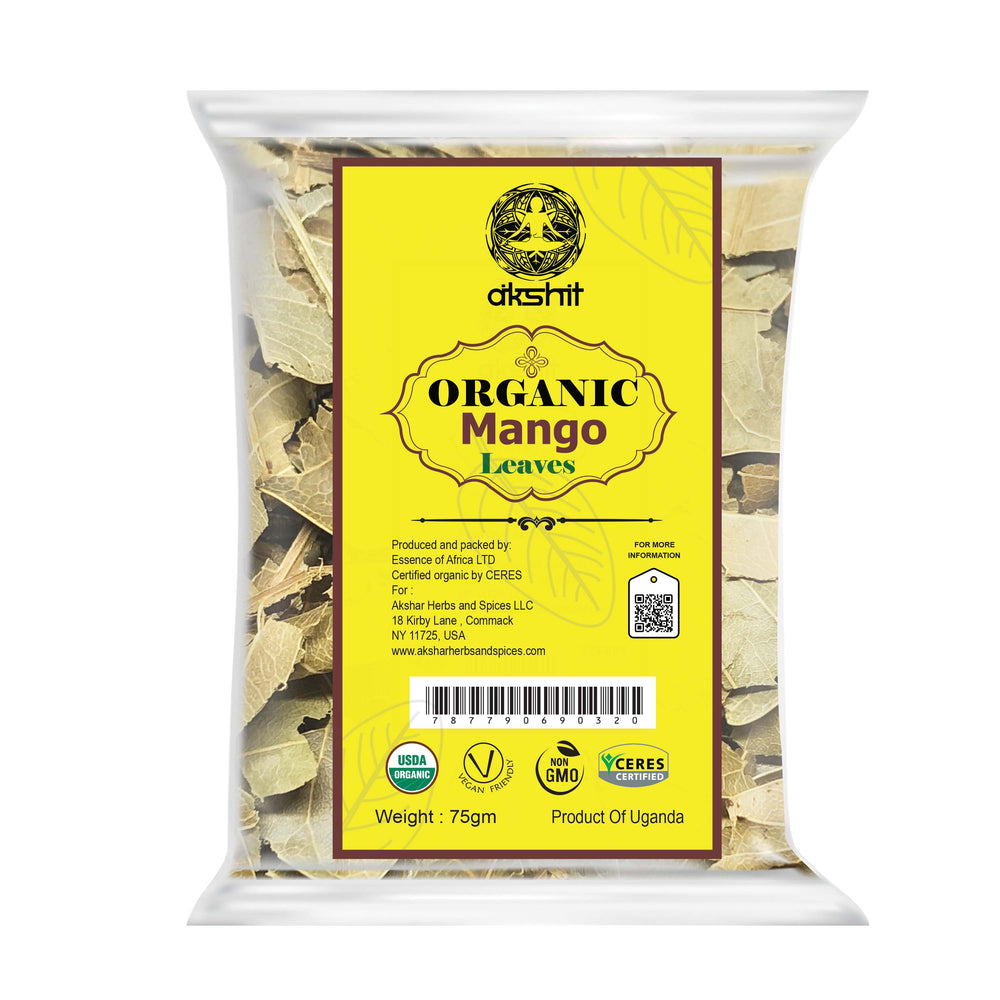 Organic Dried Mango Leaves | Organic  Mango leaf tea | whole Mango Leaves | Hojas de mango 