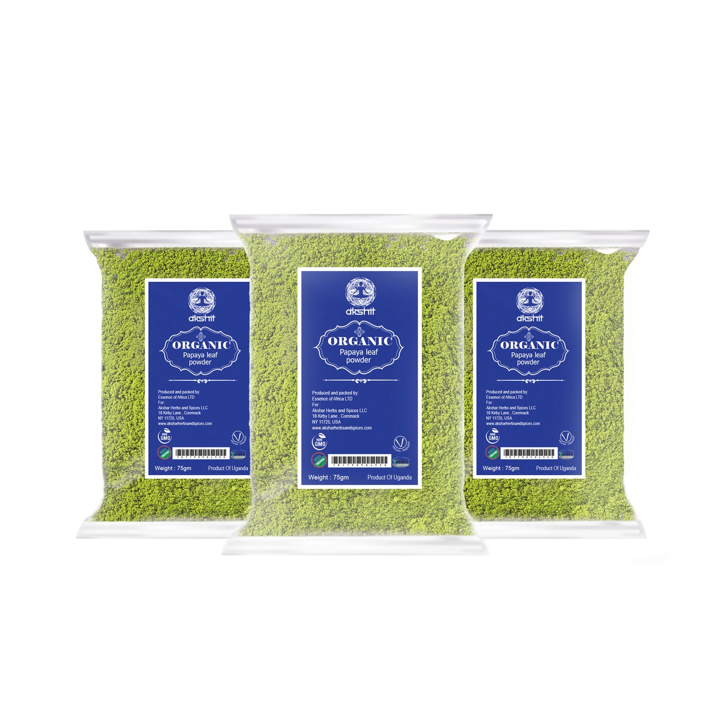 Organic Papaya Leaf Powder pack of 3
