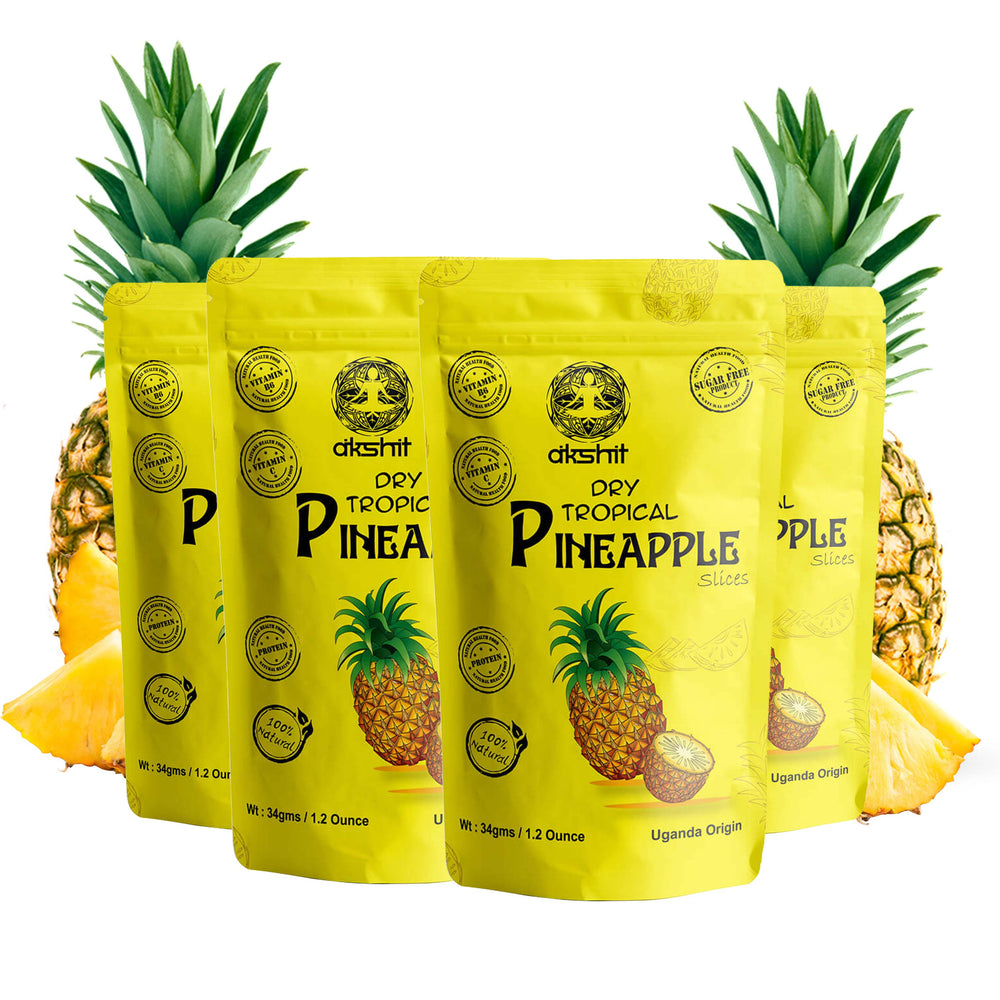 
                  
                    Akshit Tropical Dry Pineapple Slices Organic | Healthy Snack for Kids and Adults | 4.8 oz ( count of 4)
                  
                