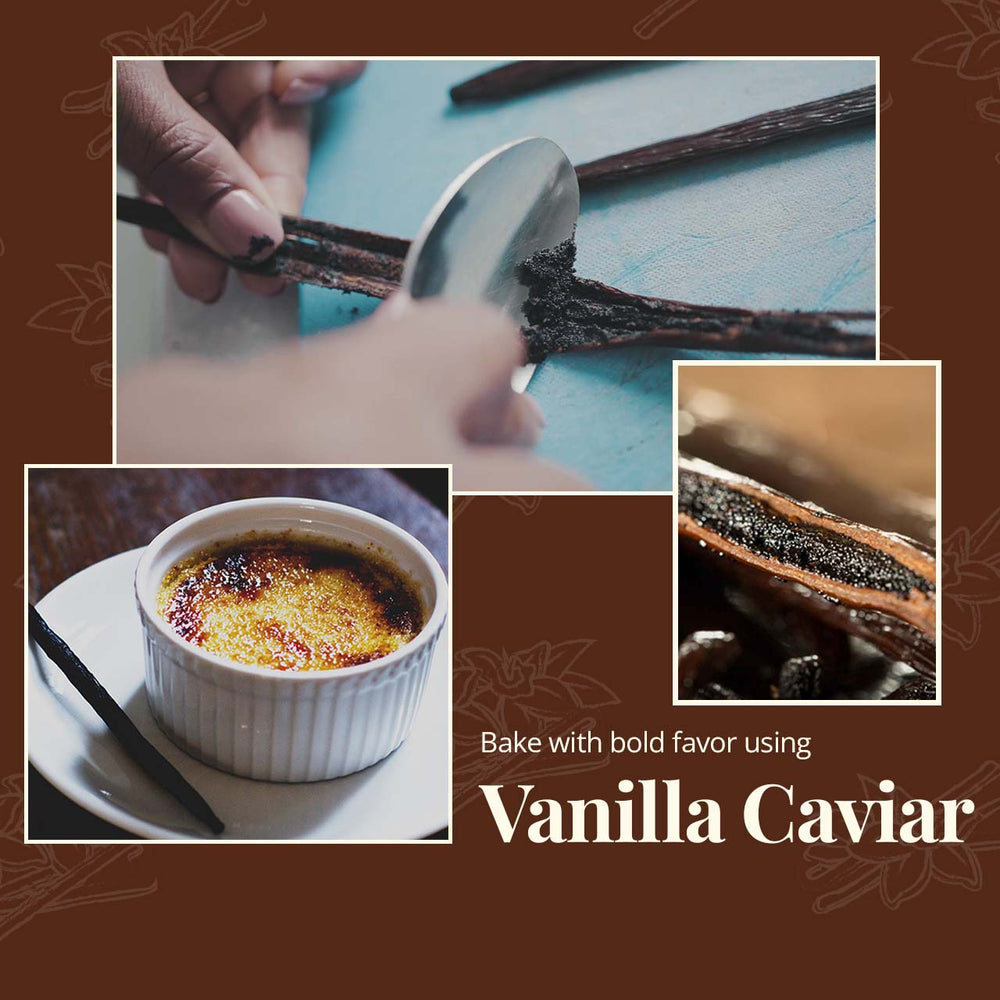 
                  
                    Bake with bold favor using Vanilla caviar | NY Vanilla | Vanilla Beans Grade A | Gourmet Vanilla Pods | Whole Vanilla Beans | Vanilla bean pods | Vanilla Beans for Making Vanilla Extract
                  
                